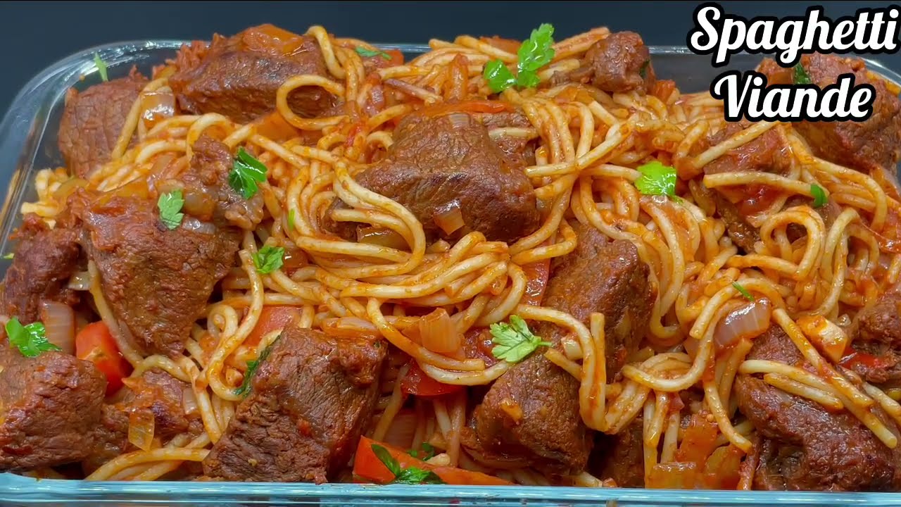 Spaghetti Ã  la viande
